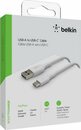 Bild 1 von Belkin USB-C/USB-A Kabel ummantelt, 2m USB-Kabel, USB-C, USB Typ A (200 cm)