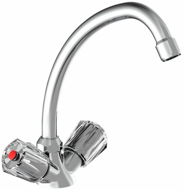 Bild 1 von Schütte Spültischarmatur Duo Mix Niederdruck Armatur Küche, schwenkbarer Wasserhahn, Mischbatterie