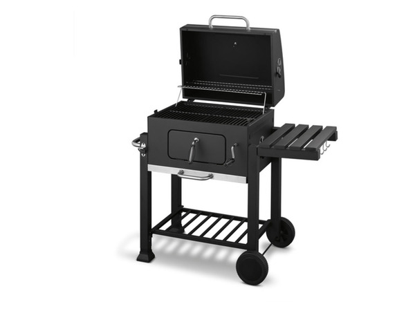 Bild 2 von GRILLMEISTER Komfort-Holzkohlegrill »Toronto Click«, mit Thermometer, Grillbesteck und Grillplatten