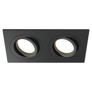 Strahler, Schwarz, Metall, rechteckig,rechteckig, 9.2x2.5x17.5 cm, CE, schwenkbar, verstellbare Spotlights, Lampen & Leuchten, Innenbeleuchtung, Spots & Strahler, Deckenspots