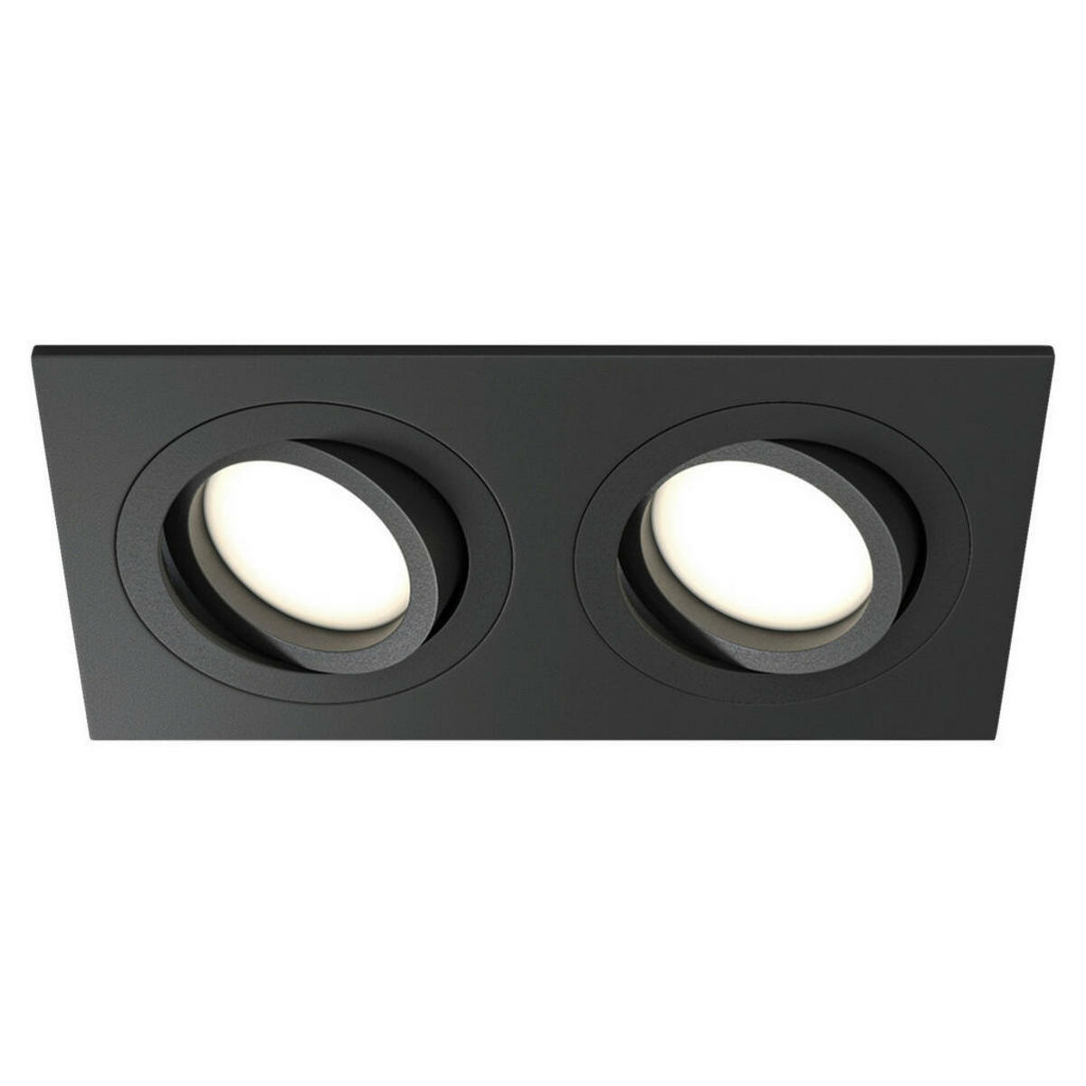 Bild 1 von Strahler, Schwarz, Metall, rechteckig,rechteckig, 9.2x2.5x17.5 cm, CE, schwenkbar, verstellbare Spotlights, Lampen & Leuchten, Innenbeleuchtung, Spots & Strahler, Deckenspots