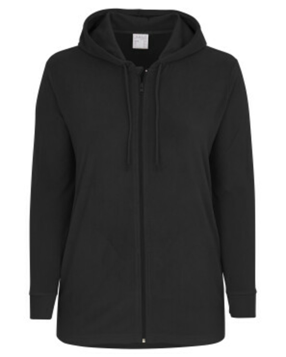 Bild 1 von Fleecejacke mit Kapuze
       
      Janina curved Seitentaschen
   
      schwarz