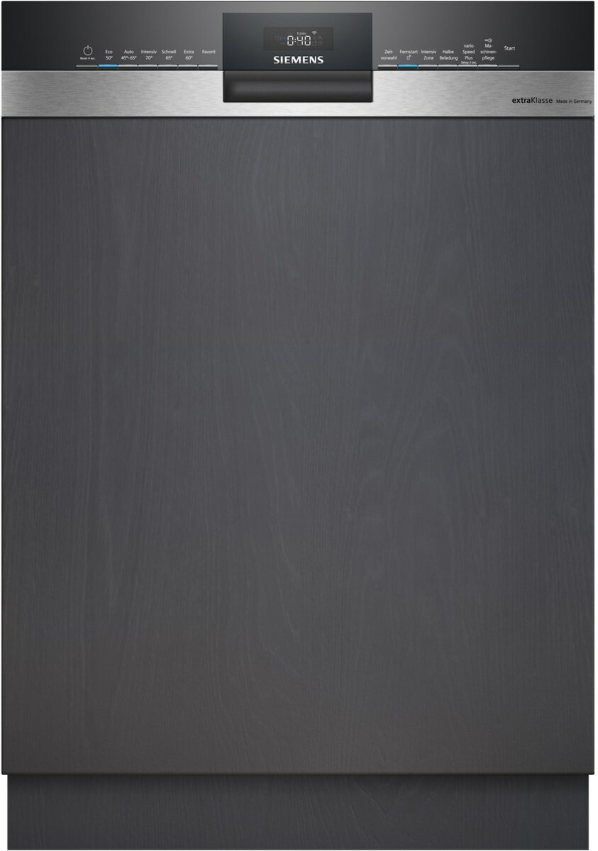 Bild 1 von SN53HS02BD teilintegrierbarer 60 cm Geschirrspüler edelstahl / D