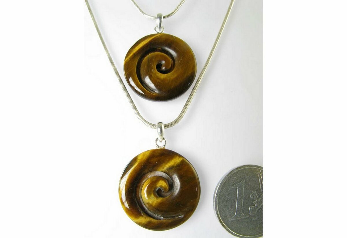 Bild 1 von Adelia´s Kettenanhänger Schmuck Tigerauge Anhänger 925 Silber