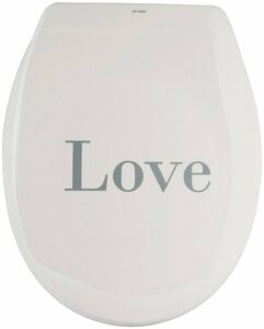 MSV WC-Sitz LOVE, Duroplast, mit Softclose