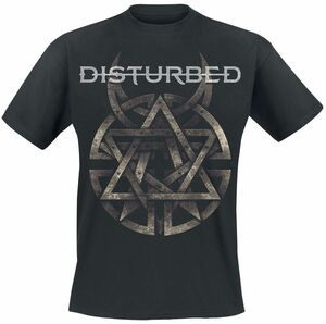 Disturbed T-Shirt - Symbol - M bis 3XL - für Männer - Größe L - schwarz  - Lizenziertes Merchandise!