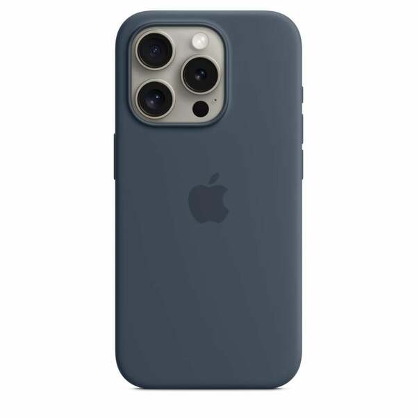 Bild 1 von iPhone 15 Pro Silikon Case mit MagSafe - Sturmblau