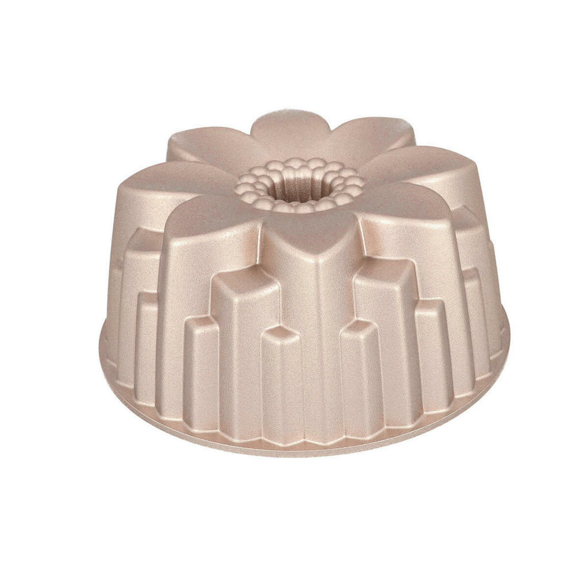 Bild 1 von Birkmann Gugelhupfform Contoura, Gold, Metall, Blume, 9.5 cm, antihaftbeschichtet, Backen, Backformen, Gugelhupfformen