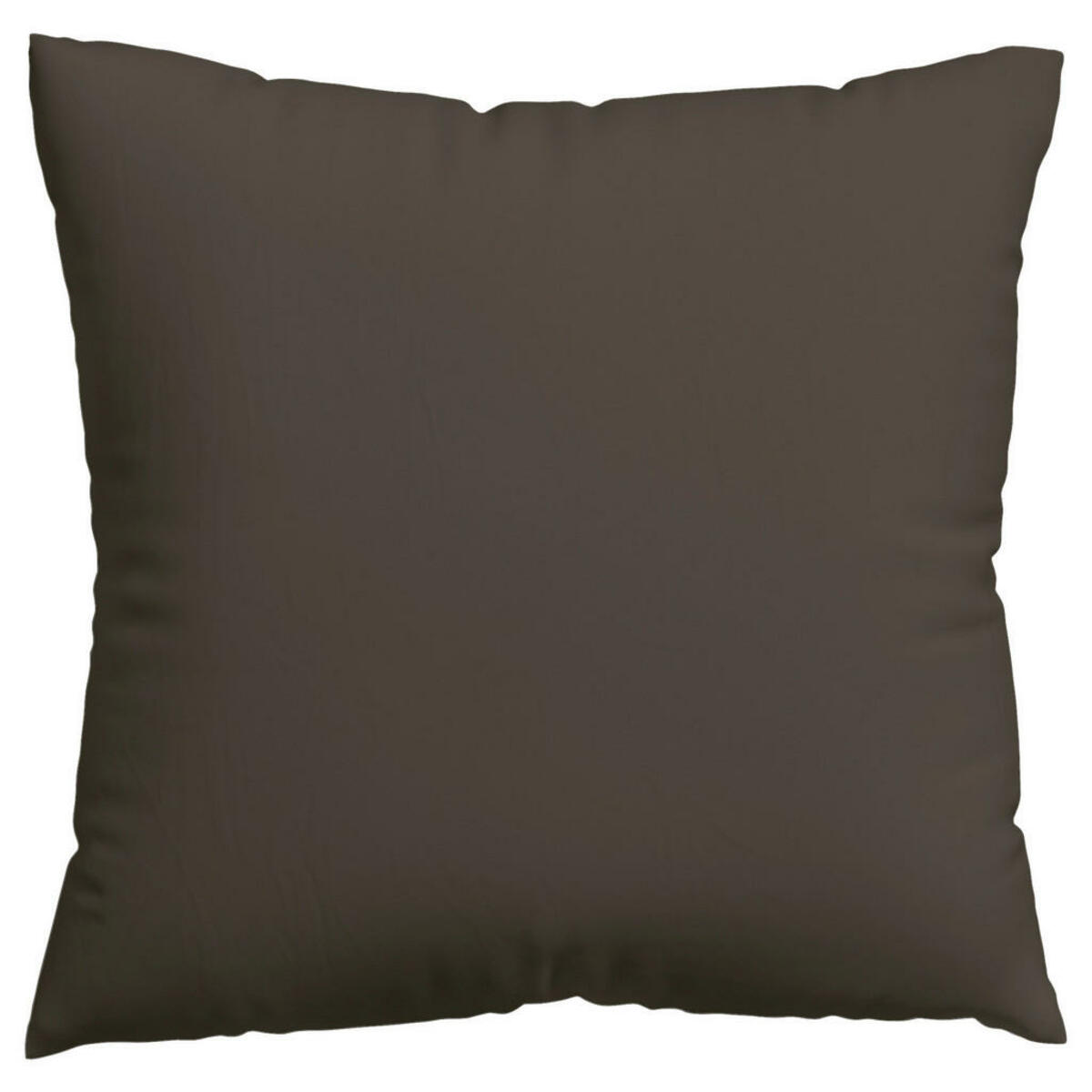 Bild 1 von Schlafgut Kopfkissenbezug Woven Satin, Dunkelbraun, Textil, Uni, 80 cm, Textiles Vertrauen - Oeko-Tex®, AZO-frei, Oeko-Tex® Standard 100, bügelleicht, bügelfrei, Schlafzimmer