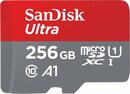 Bild 1 von Sandisk microSDXC Ultra + Adapter Speicherkarte (256 GB, Class 10, 120 MB/s Lesegeschwindigkeit)