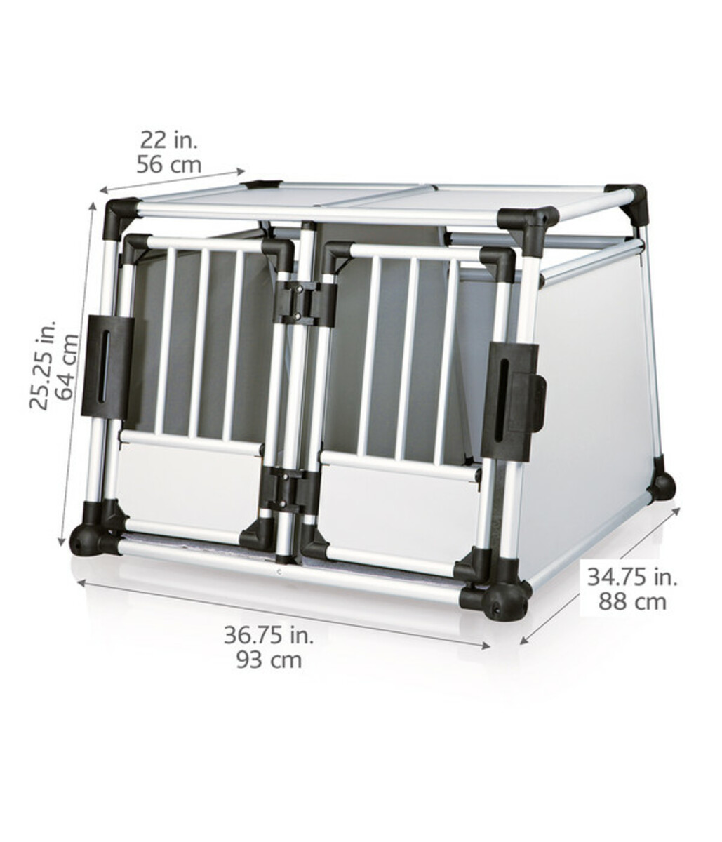 Bild 4 von Trixie Hundetransportbox Aluminium, hellgrau/silber
