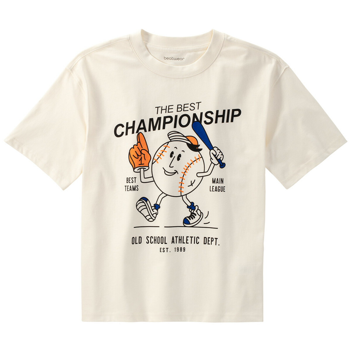 Bild 1 von Jungen T-Shirt mit Baseball-Motiv CREME