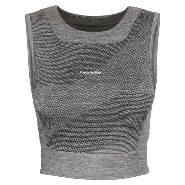 Bild 1 von Icebreaker
              
                 WOMEN ZONEKNIT CROPPED BRA-TANK GEODETIC Damen - Sport BH