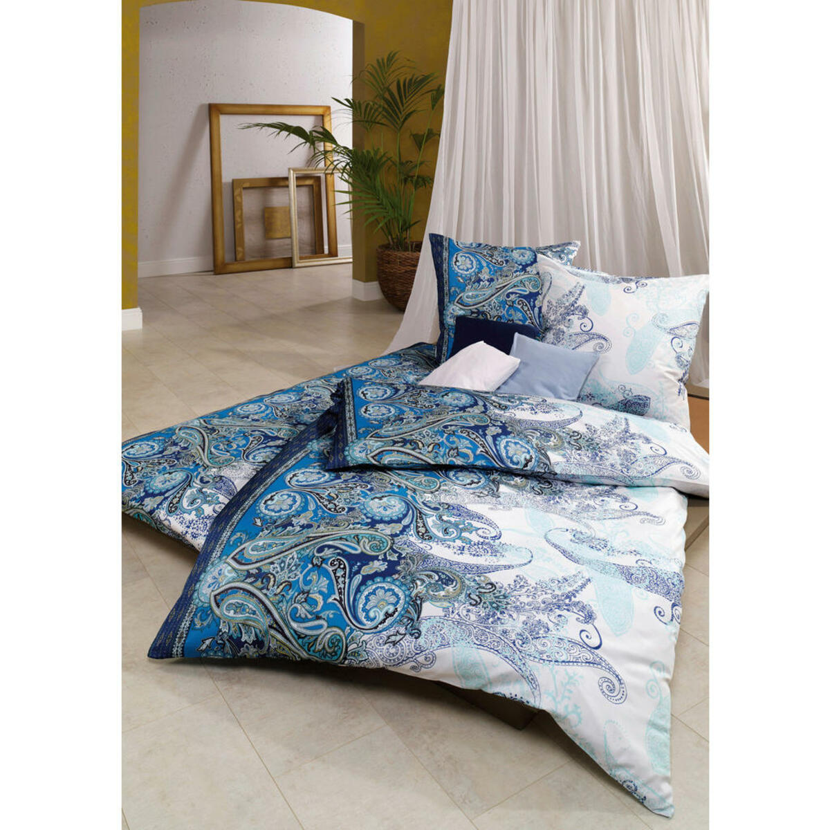 Bild 1 von Estella Bettwäsche Atelier, Mehrfarbig, Textil, Paisley, 155 cm, Textiles Vertrauen - Oeko-Tex®, Schlaftextilien, Bettwäsche, Bettwäsche