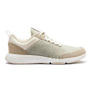 Walking Schuhe Sneaker Damen – Walk Active grau/beige Beige|weiß