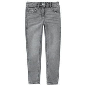 Mädchen Skinny-Jeans im 5-Pocket-Style HELLGRAU