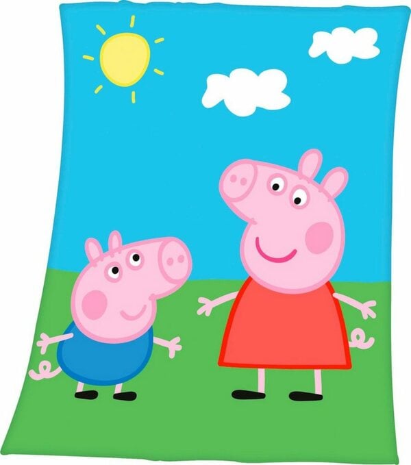 Bild 1 von Kinderdecke Peppa Pig, mit tollem Peppa Pig Motiv, Kuscheldecke