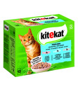Bild 1 von KITEKAT® Nassfutter für Katzen Multipack Fisch-Box in Gelee, Adult, 12 x 85 g