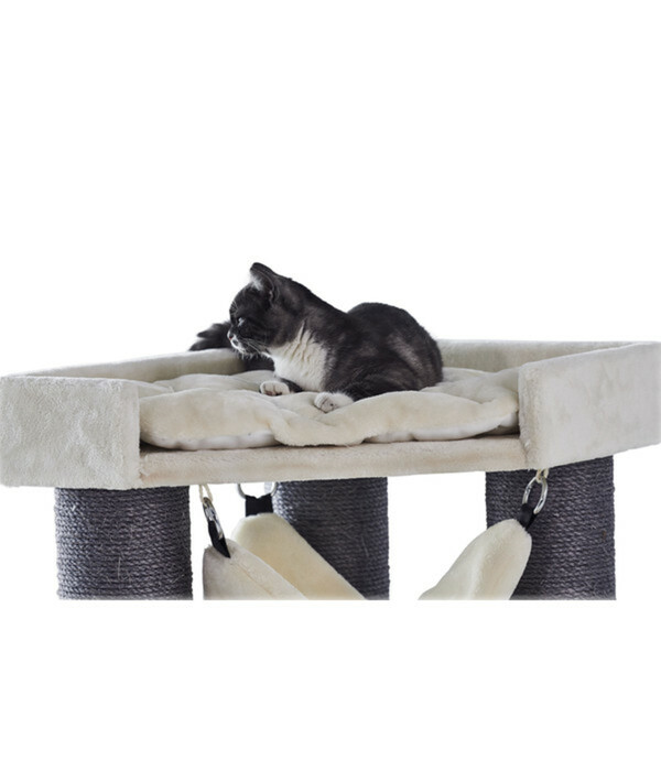 Bild 2 von Nobby Kratzbaum Chilo, creme/grau, ca. B82/H165/T62 cm