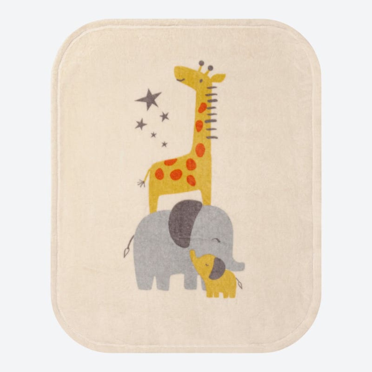 Bild 1 von Unisex-Baby-Fleece-Decke mit Tier-Aufdruck