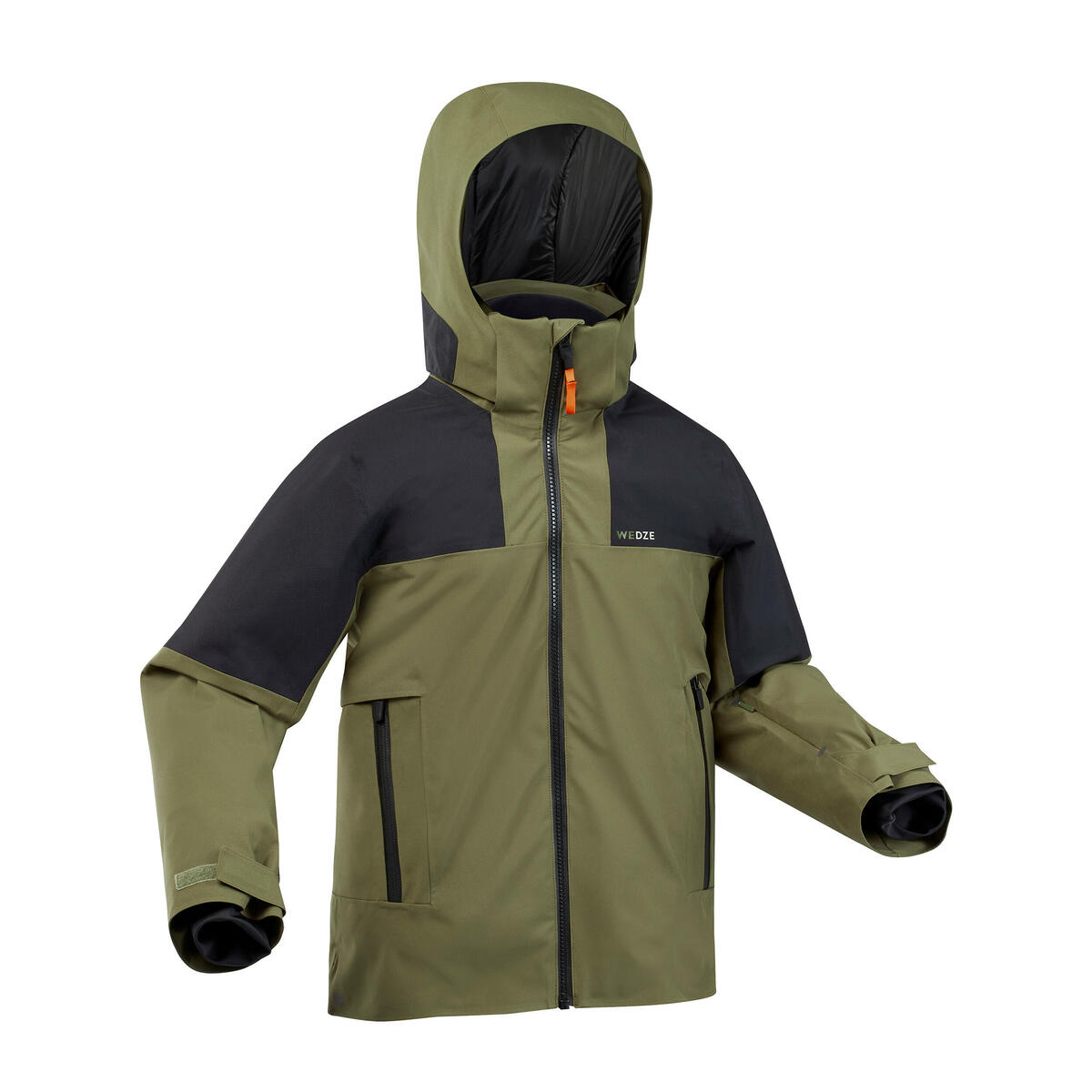 Bild 1 von Skijacke Kinder warm wasserdicht - 900 khaki Khaki|schwarz