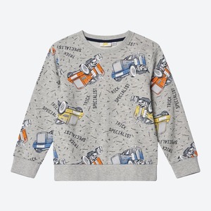 Jungen-Sweatshirt mit LKW-Muster
