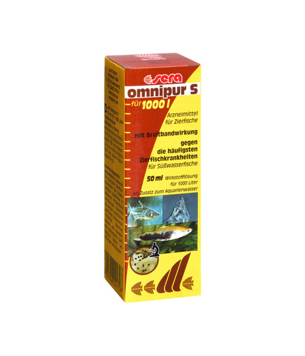 Bild 1 von sera omnipur S Arzneimittel für Fische, 50 ml