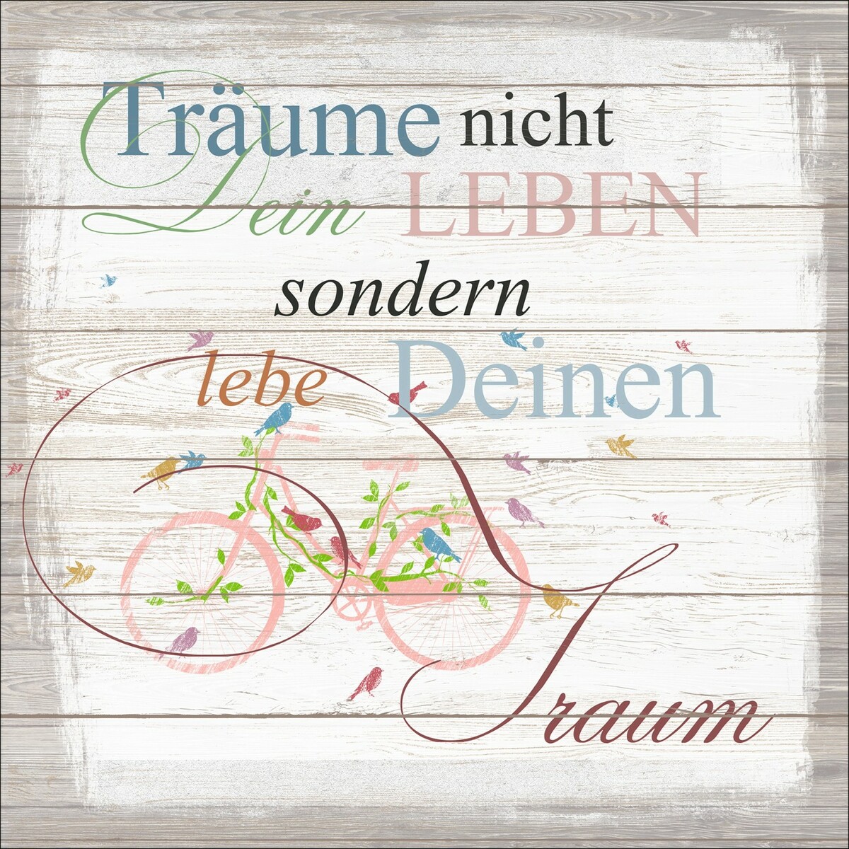 Bild 1 von Dekopanel mit Sprüchemotiv 29 cm x 29 cm