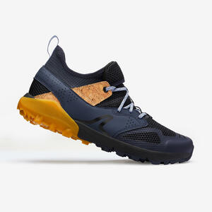 Nordic Walking Schuhe Herren atmungsaktiv - NW 500 dunkelblau Grau|ocker