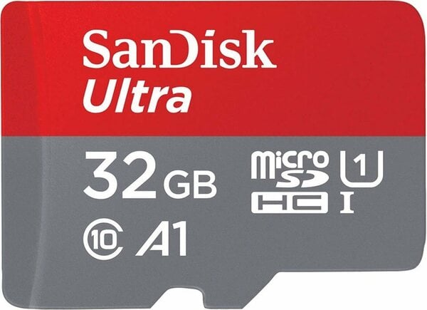 Bild 1 von Sandisk microSDHC Ultra 32GB (A1/UHS-I) + Adapter Speicherkarte (32 GB, Class 10, 120 MB/s Lesegeschwindigkeit)