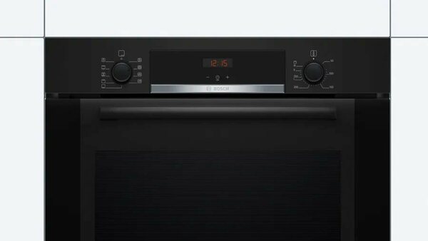 Bild 1 von BOSCH Einbaubackofen Serie 4 HBA3340B0, mit Teleskopauszug mit Stoppfunktion, ecoClean Direct