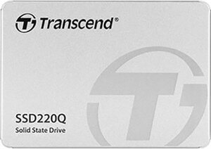 Transcend SSD220Q 1TB interne SSD (1 TB) 2,5 550 MB/S Lesegeschwindigkeit, 500 MB/S Schreibgeschwindigkeit"