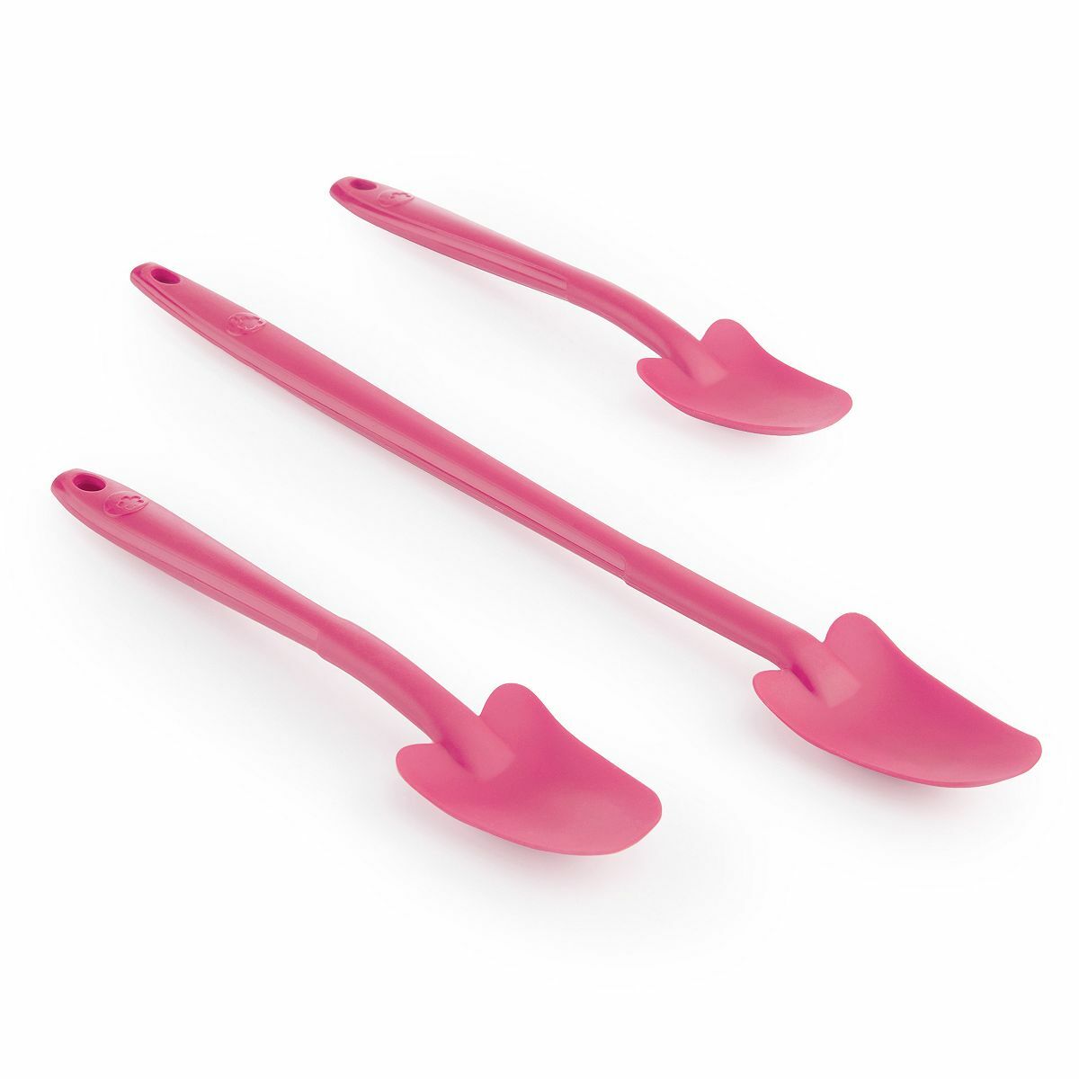 Bild 1 von KOCHBLUME® Silikon Restelöffel 2x S & 1x L Löffel mit Edelstahlkern spülmaschinenfest