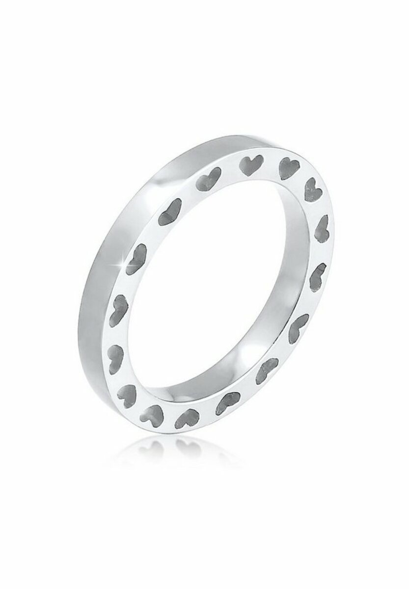 Bild 1 von Elli Fingerring Herz Side Cut Out Bandring Love 925 Silber