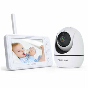 Foscam BM1 Baby Monitor Überwachungsset [Indoor, 1080p Full HD, WLAN, Kabellose Verbindung]