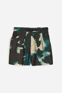 H&M Wasserabweisende Outdoor-Shorts Dunkeltürkis/Gemustert, Sport-Shorts in Größe M. Farbe: Dark turquoise/patterned