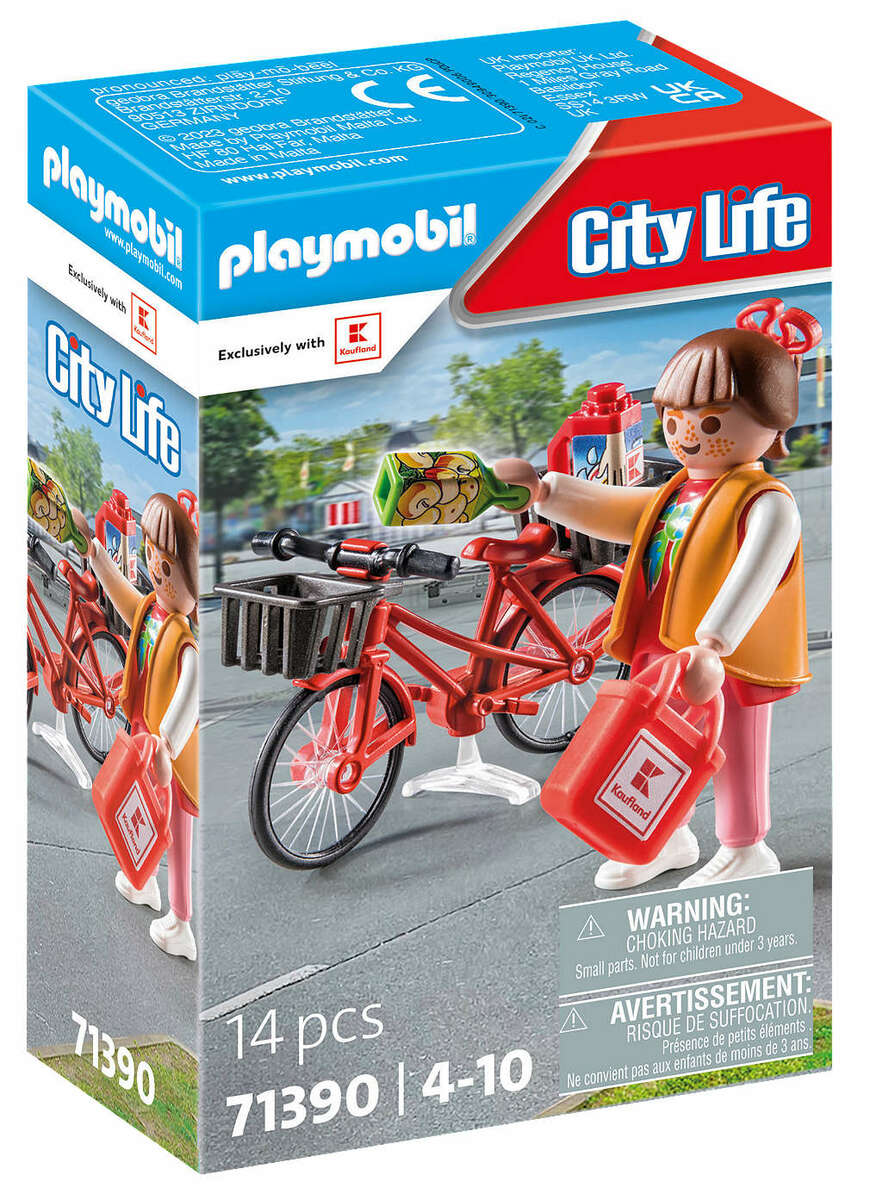 Bild 1 von PLAYMOBIL Kaufland-Fahrrad-Einkäuferin 71390
