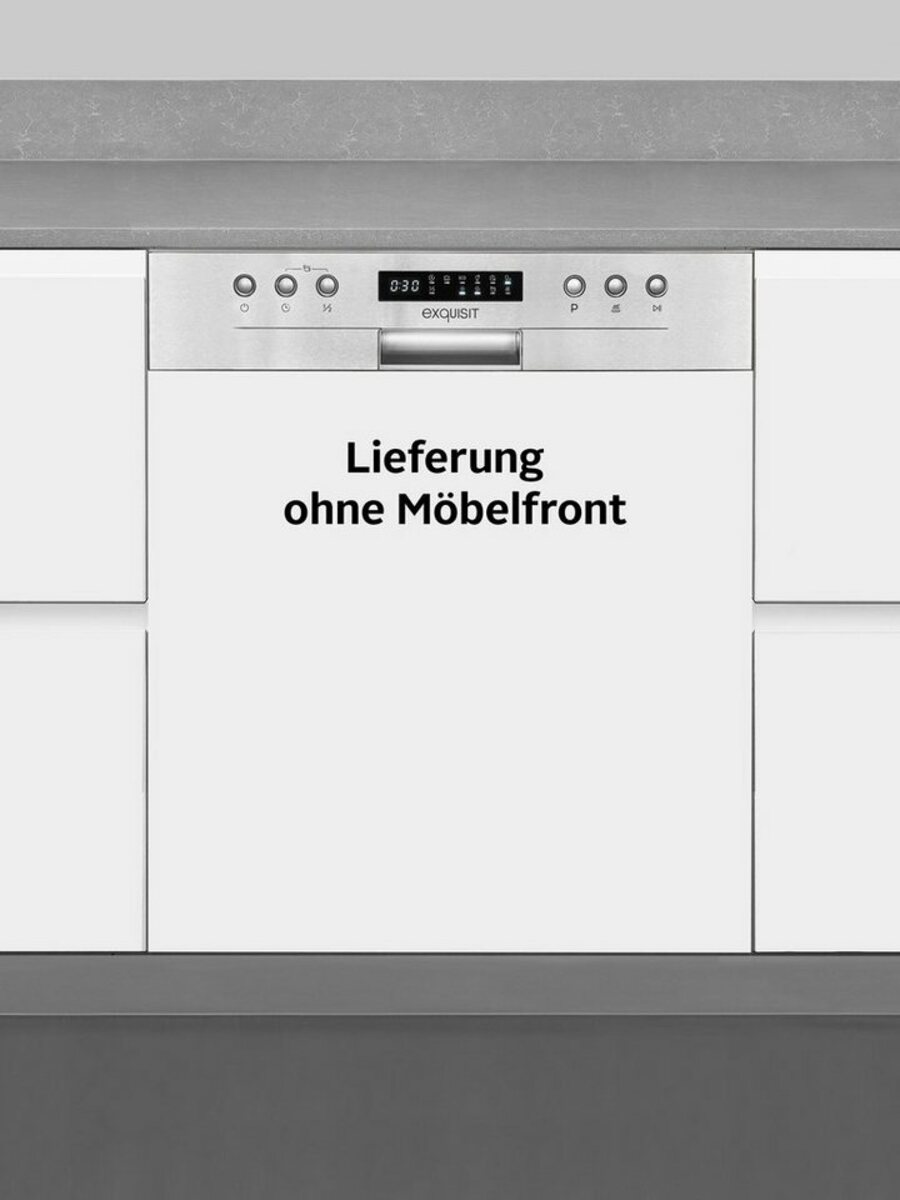 Bild 1 von exquisit teilintegrierbarer Geschirrspüler, EGSP9414-EB-030D inox, 14 Maßgedecke