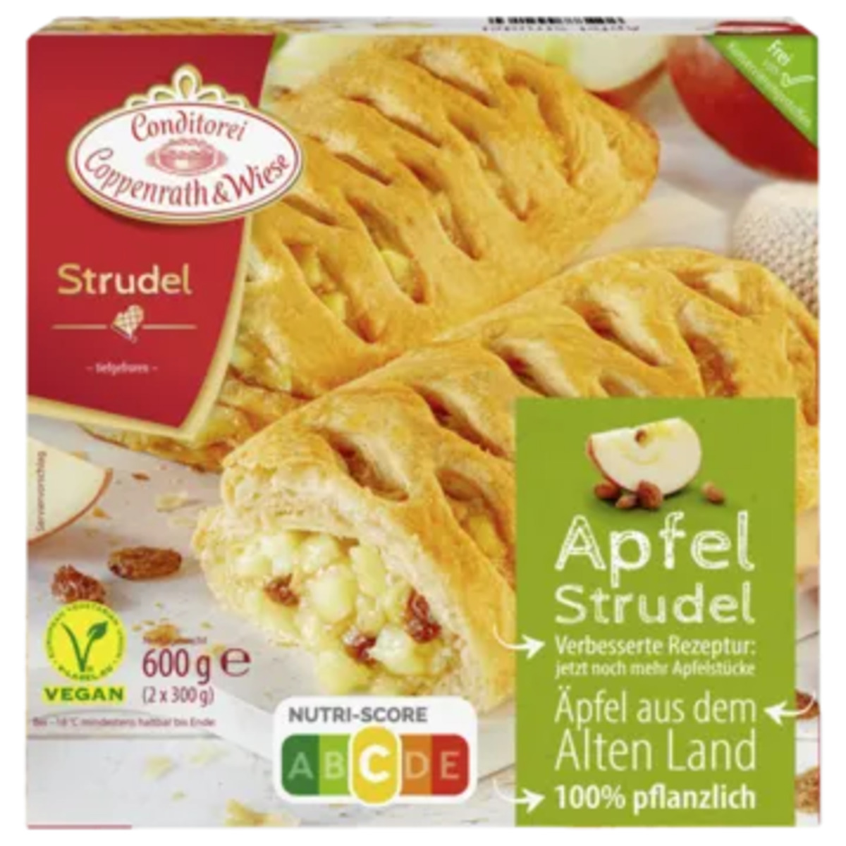Bild 1 von Coppenrath & Wiese Apfelstrudel oder Kirschstrudel mit Vanillepudding