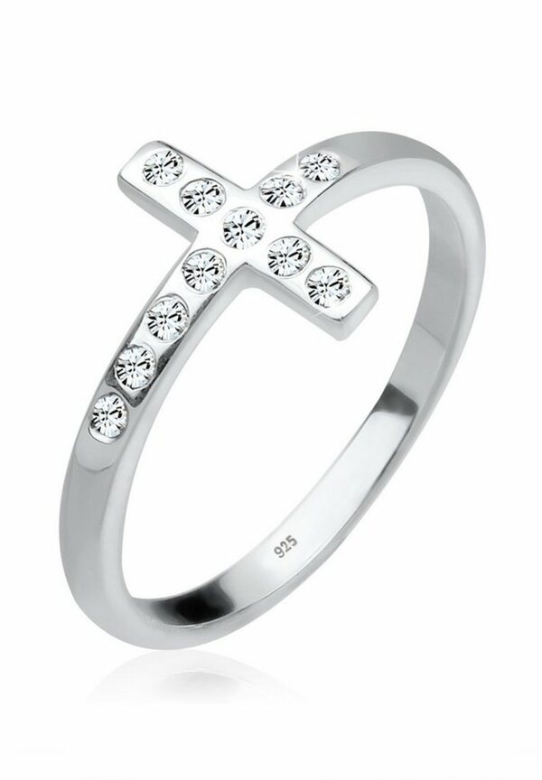 Bild 1 von Elli Fingerring Blogger Kreuz Kristalle 925 Silber