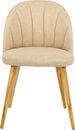 Bild 1 von INOSIGN Polsterstuhl Donna (Set, 2 St), aus massiver Eiche natur, Beige|braun