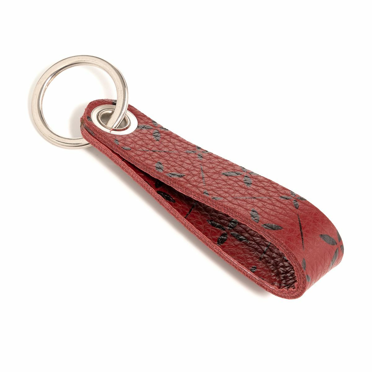 Bild 1 von VITAFORM Schlüsselanhänger Nappaleder Blütenlogodruck Länge 11,5cm