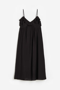 H&M Ärmelloses V-Kleid Schwarz, Alltagskleider in Größe XS. Farbe: Black