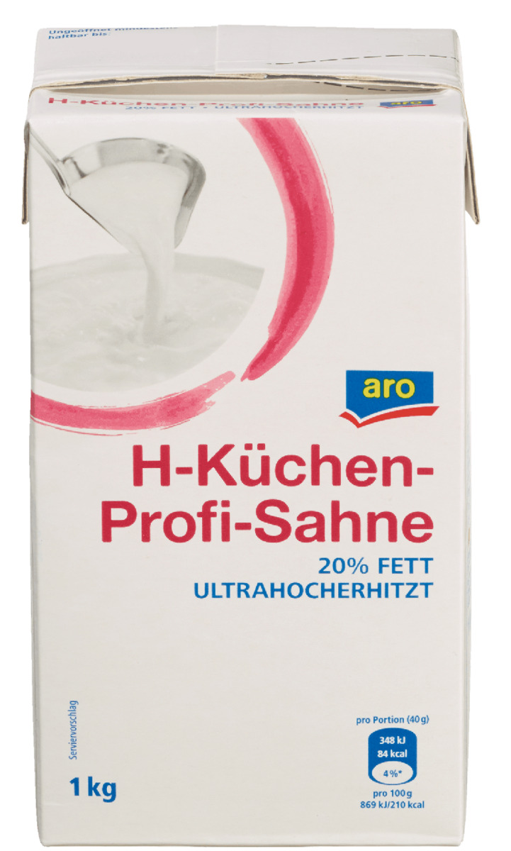 Bild 1 von aro H-Küchen-Profi-Sahne 20 % Fett (1 kg)