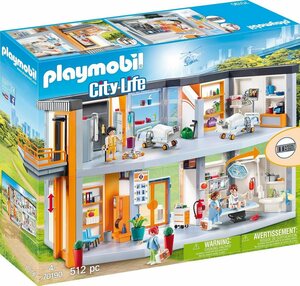 Playmobil® Konstruktions-Spielset »Großes Krankenhaus mit Einrichtung (70190), City Life«, (512 St), Made in Germany