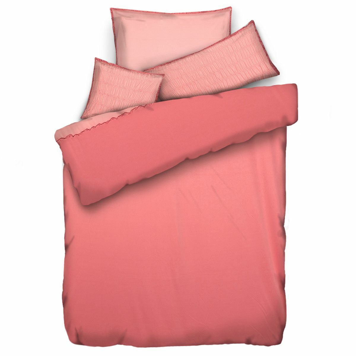 Bild 1 von JERYMOOD Wendebettwäsche Rüschen Mikrofaser Jersey Einzelbett, 4tlg.