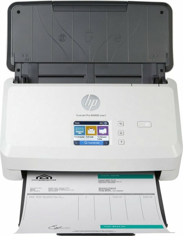 Bild 1 von HP ScanJet Pro N4000 snw1 Einzugsscanner, (LAN (Ethernet), WLAN (Wi-Fi), Wi-Fi Direct, HP+ Instant Ink kompatibel)