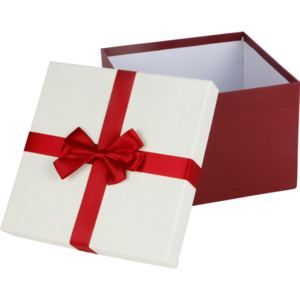 Geschenkbox mit Schleifenband