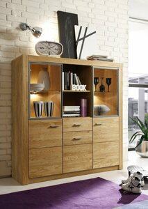 INOSIGN Highboard HARTFORD, Breite ca. 137 cm, Braun