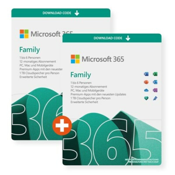 Bild 1 von Microsoft 365 Family | 24 Monate | Vorteilspack | Download & Produktschlüssel